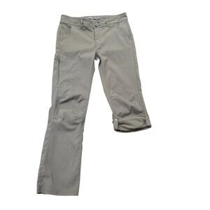 Prana Pants Convertible Capri Hiking Gray Outdoor Camping Gorpcore Size 10